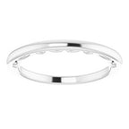 Halo-Style Sculptural Engagement Ring or Band