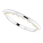 Halo-Style Sculptural Engagement Ring or Band