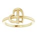 Heart Cross Ring