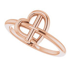 Heart Cross Ring