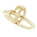 Heart Cross Ring