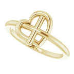 Heart Cross Ring