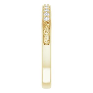 Halo-Style Sculptural Engagement Ring or Band