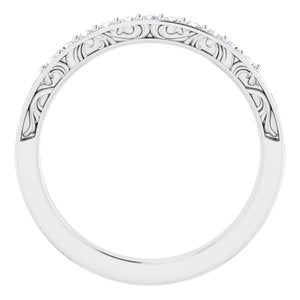 Halo-Style Sculptural Engagement Ring or Band