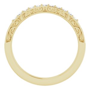 Halo-Style Sculptural Engagement Ring or Band