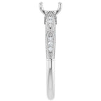Accented Sculptural Engagement Ring