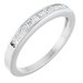 Channel-Set Tapered Anniversary Band