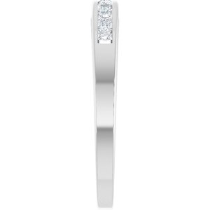 Channel-Set Tapered Anniversary Band