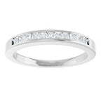 Channel-Set Tapered Anniversary Band