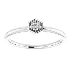 Hexagon Stackable Ring