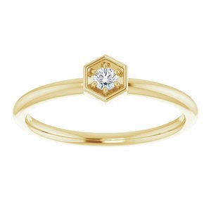 Hexagon Stackable Ring