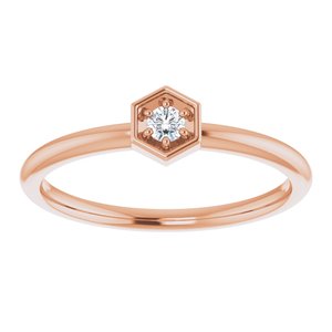 Hexagon Stackable Ring