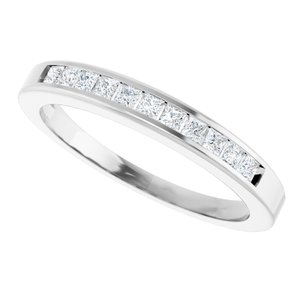 Channel-Set Tapered Anniversary Band