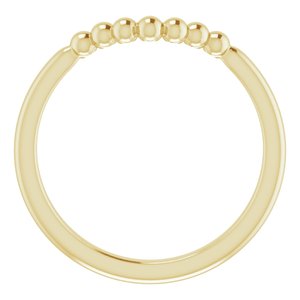 Stackable Beaded Stackable Ring