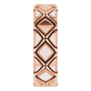 X-Patterned Quilted Band