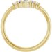 Accented Graduated V Ring