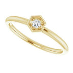 Hexagon Stackable Ring