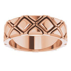 X-Patterned Quilted Band