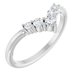 Accented Graduated V Ring