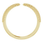 Beaded Negative Space Ring