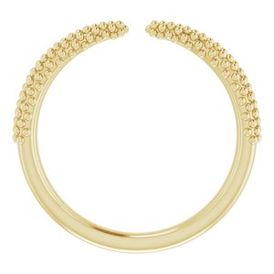 Beaded Negative Space Ring
