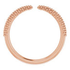 Beaded Negative Space Ring