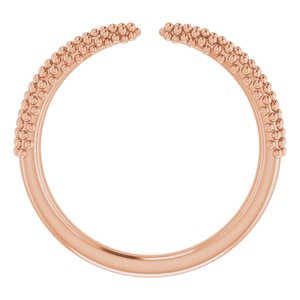Beaded Negative Space Ring
