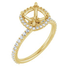 Halo-Style Engagement Ring