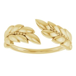 Leaf Negative Space Ring