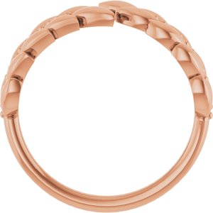 Leaf Negative Space Ring