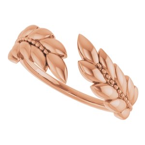 Leaf Negative Space Ring
