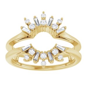 Art Deco Baguette Ring Guard
