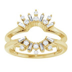 Art Deco Baguette Ring Guard