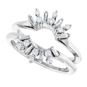 Art Deco Baguette Ring Guard