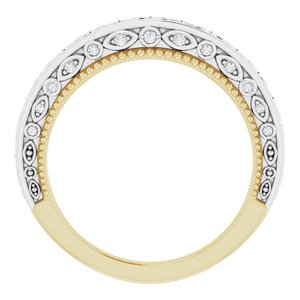 Accented Vintage-Inspired Engagement Ring or Band
