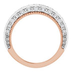 Accented Vintage-Inspired Engagement Ring or Band