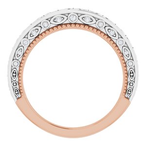 Accented Vintage-Inspired Engagement Ring or Band