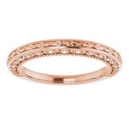 Accented Vintage-Inspired Engagement Ring or Band