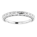 Accented Vintage-Inspired Engagement Ring or Band