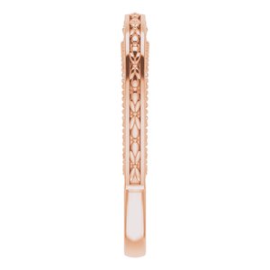 Accented Vintage-Inspired Engagement Ring or Band