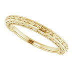 Accented Vintage-Inspired Engagement Ring or Band
