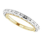 Accented Vintage-Inspired Engagement Ring or Band