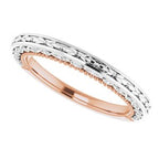 Accented Vintage-Inspired Engagement Ring or Band