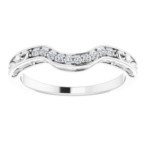 Accented Vintage-Inspired Engagement Ring or Band