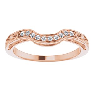 Accented Vintage-Inspired Engagement Ring or Band