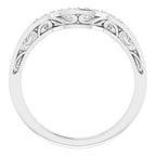 Accented Vintage-Inspired Engagement Ring or Band