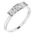Three-Stone Stackable Ring