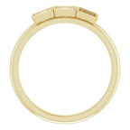 Three-Stone Stackable Ring