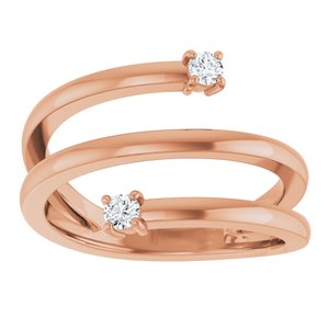 Two-Stone Bypass Ring
