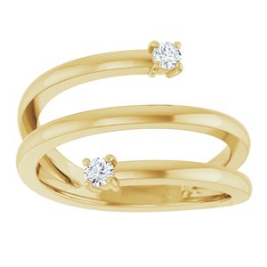 Two-Stone Bypass Ring